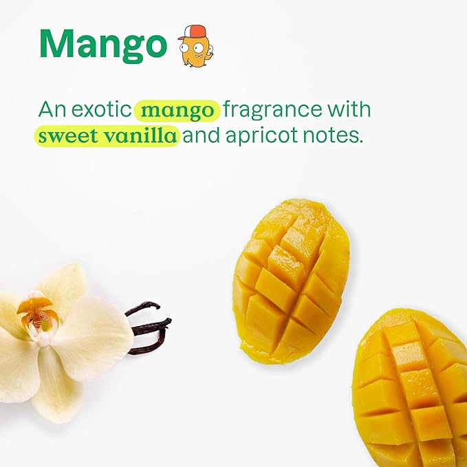 ATTITUDE Shampoo and Body Wash for Kids, EWG Verified Hair and Body Cleanser, Dermatologically Tested Soap, Plant and Mineral Based Bath Products, Vegan, Mango, 16 Fl Oz-CubbioJoy