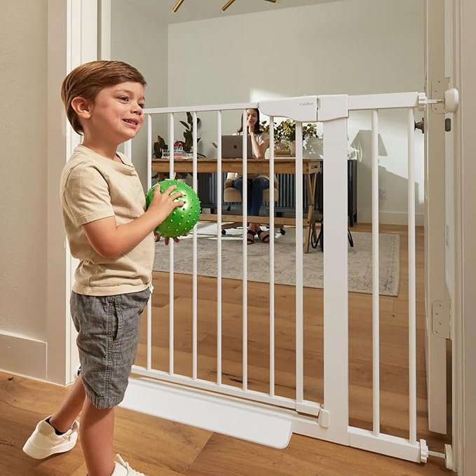 Cumbor 36" Extra Tall Baby Gate for Dogs and Kids with Wide 2-Way Door, 29.7-40.6" Width, and Auto Close Personal Safety for Babies and Pets, Fits Doorways, Stairs, and Entryways-CubbioJoy