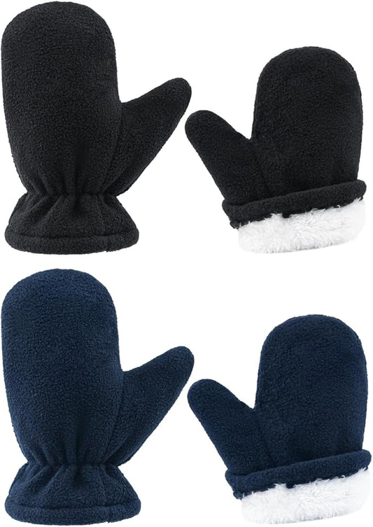 BAVST Baby Toddler Winter Mittens Girls Warm Fleece Lined Gloves Kids Sherpa Lined Mittens for Boys-CubbioJoy