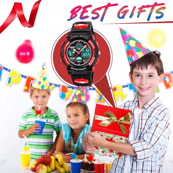ATIMO LED Multi Function Waterproof Watch for Kids - Kids Gifts-CubbioJoy