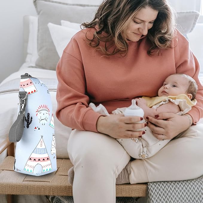 Accmor Baby Bottle Tote Bags, Insulated Breastmilk Cooler Bag, Nursing Bottle Warmer Bag for Nursing Mom Daycare Travel-CubbioJoy