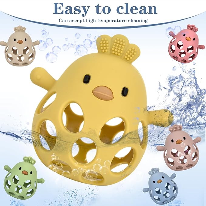 Baby Teething Toys, Teething Toys, Teethers for Babies 3-6 Months, Baby Chew Toys, BPA Free Teether Mitten with Soft Texture for Sensory Exploration and Itching Teething Relief-CubbioJoy