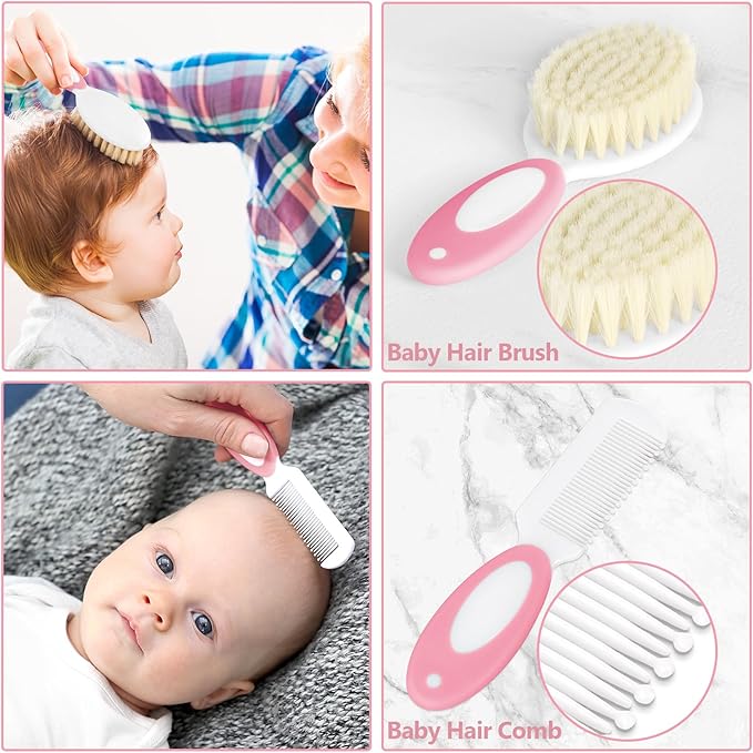 Baby Healthcare and Grooming Kit for Newborn Kids, 24PCS Upgraded Safety Baby Care Kit, Newborn Nursery Health Care Set, Baby Care Products-CubbioJoy