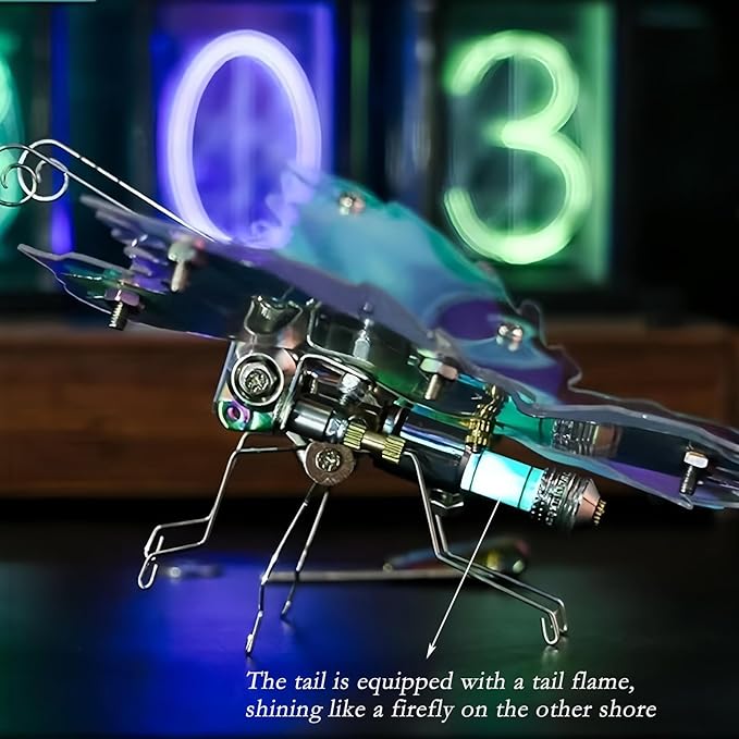 Adult 3D Metal Puzzle, Punk Butterfly Metal Model Set, 3D Puzzle Mechanical Insect Building Blocks, Fun DIY Assembly, high-end Men's Gifts-CubbioJoy