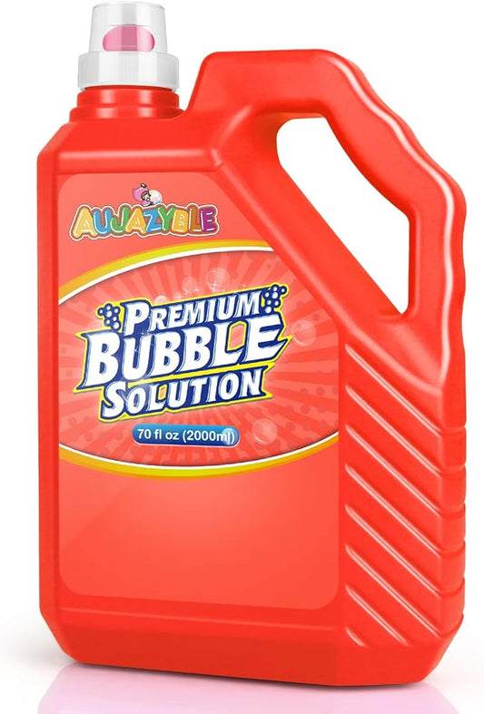 70 oz Bubbles Refills for Kids-Premixed Bubble Solution Refill Premium Bubble Liquid Bubble Juice for Bubble Machine/Wand/Blower at Wedding and Party | Kids Easy Grip Bottle-CubbioJoy