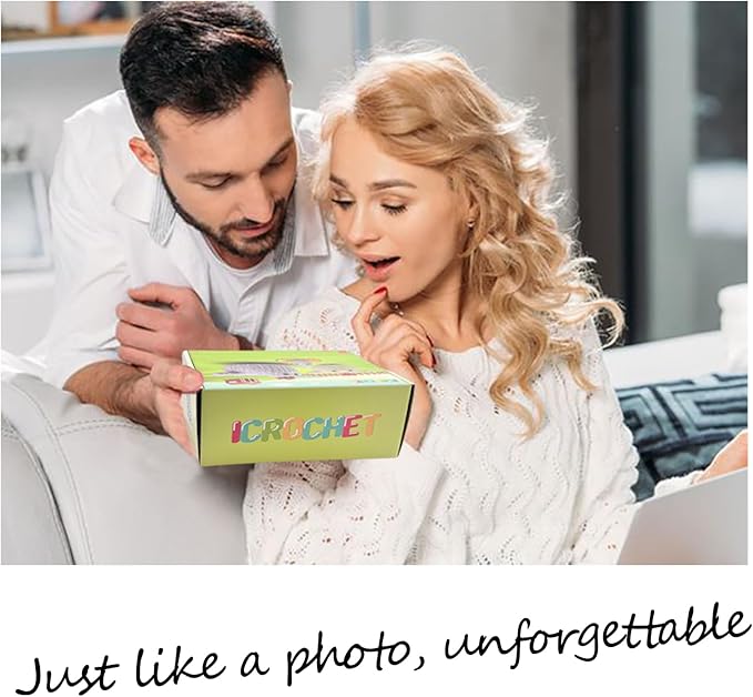 Crochet Kit for Beginners,Chicken Crochet Starter Kit with Step-by-Step Video Tutorials,Crochet Animal Kits for Adults Kids,Chicken Crocheting Set Complete Included-CubbioJoy