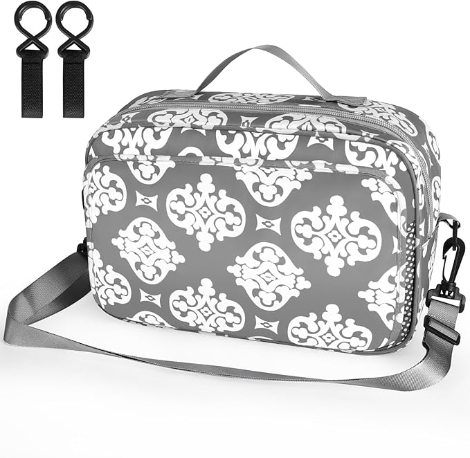 Accmor Stroller Organizer, Universal Stroller Organizer with Insulated Cup Holder Pocket, Dual Purpose Large Capacity Stroller Bag Caddy, Stroller Accessories Fits for Uppababy, Doona, Nuna Strollers-CubbioJoy