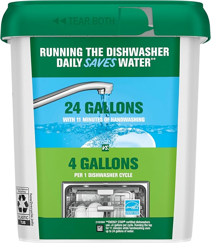 Cascade Free & Clear Dishwasher Pods, Dishwasher Detergent, Dish Detergent Soap, Lemon Essence, 47 Count-CubbioJoy