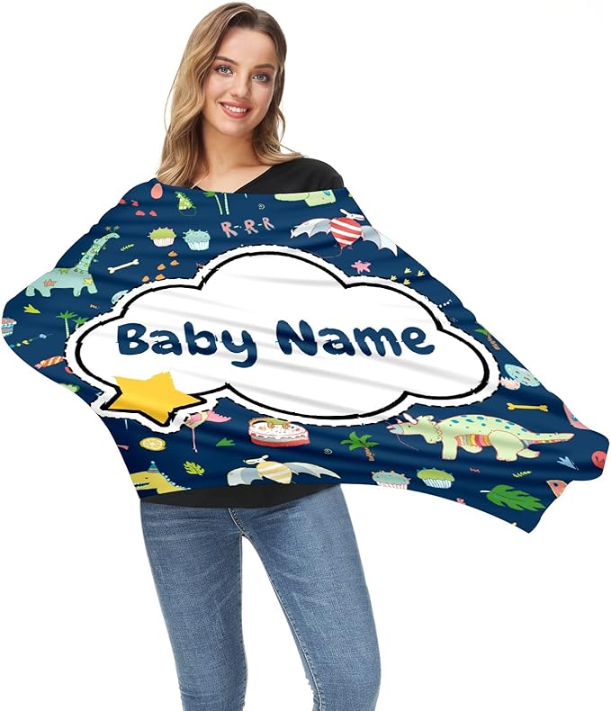 Baby Car Seat Stroller Cover Nursing Cover New Mom Breastfeeding Scarf Soft Stretchy Infant Carrier Cover Car Canopy Coverage-CubbioJoy