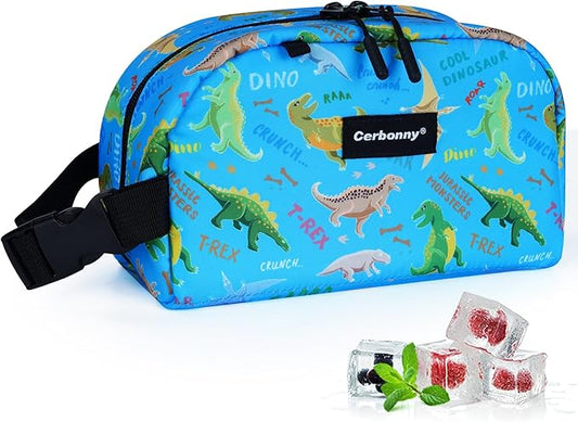 Blue Planet Dinosaur Freezable Cooler Bag - Mini Insulated Lunch Bag for Kids/Adults, Fit for Yogurt, Suit for 3+-CubbioJoy