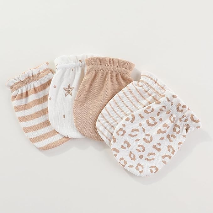 Baby Hats Mittens and Socks Set Cotton Newborn Hat Beanie Soft Infant Girls Boys Caps Gloves 0-6 month-CubbioJoy