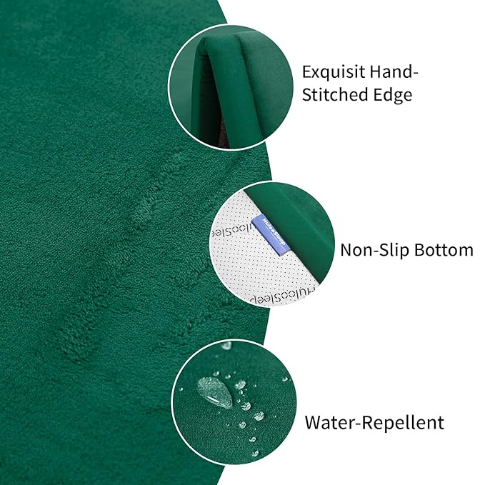 Baby Play Mat for Floor,1.3" Thick Memory foam Tummy Time Mat for Toddlers,Infants,kids,Water-Repellent Soft Nursery Rug,Extra Large Non Slip for Crawling&Yoga,Tatami Style for Living Room(Dark Green)-CubbioJoy