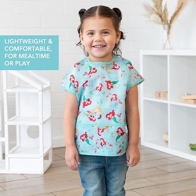 Bumkins Bibs - Toddler Bibs, Waterproof, Large for 1-3 Years, Short Sleeve-CubbioJoy