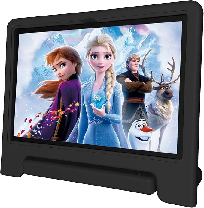 JREN Tablet for Kids｜10 Inch Kids Tablet Android 14｜Octa-core｜64GB｜WiFi ｜Bluetooth｜Parental Control｜Children Content｜Children Toddler Black-CubbioJoy