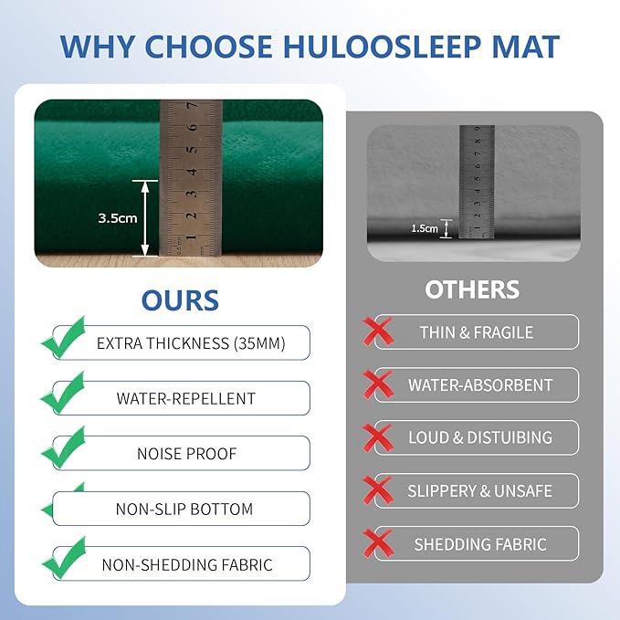 Baby Play Mat for Floor,1.3" Thick Elasti-Foam 74×50 Playpen Mat for Toddlers Infant kids,Water-Repellent Soft Coral Velvet for Tummy Time, Non-Slip Backing for Crawling,Tatami Style(Dark Green)-CubbioJoy