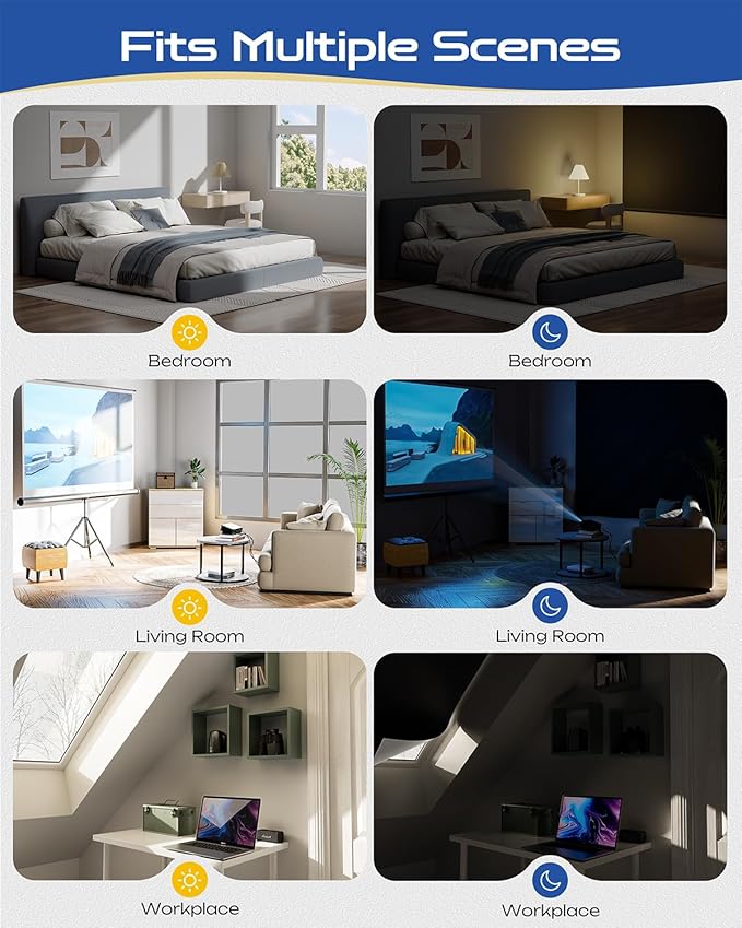 30" W x 60" L 100% Portable Blackout Curtains, Total Darkness No-Drill Black Out Window Cover,Temporary Blackout Shades with Hook & Loop Tape, for Bedroom, Nursery, Dorm, Travel (Black)-CubbioJoy