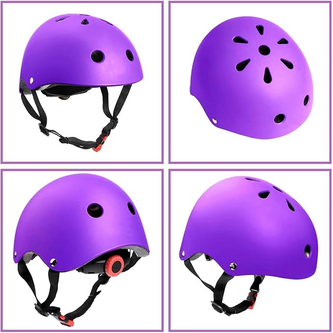 Adjustable Helmet for Ages 3-16 Kids Toddler Boys Girls Youth,Protective Gear with Elbow Knee Wrist Pads for Multi-Sports Skateboarding Bike Riding Scooter Inline skatings Longboard Roller Skate-CubbioJoy