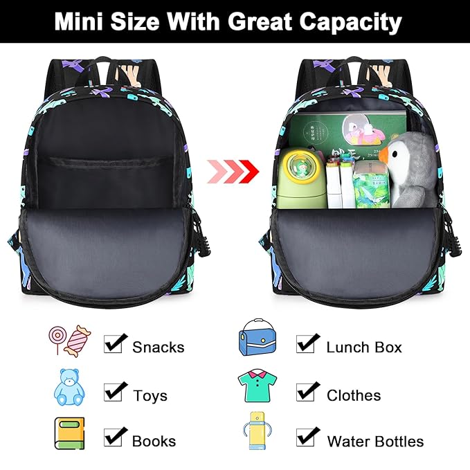 Accmor Toddler Backpack Leash, Cute Dinosaur Kids Backpack with Anti Lost Wrist Link, Mini Child Backpack Leash Baby Walking Harness for Outdoor Travel, Adorable Backpack Tether for Boys-CubbioJoy