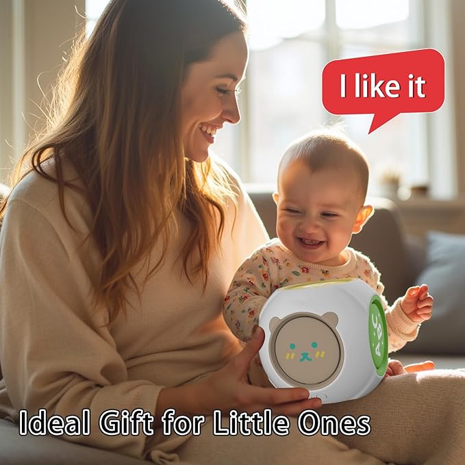 Bilingual Educational Baby Toy - Musical Learning Cube Baby Sensory Cube 6-in-1 with Lights Music for 6-18 Months, Toddler Activity Toy for Home Travel First Birthday Gift for 1 Year Old Boys Girls-CubbioJoy