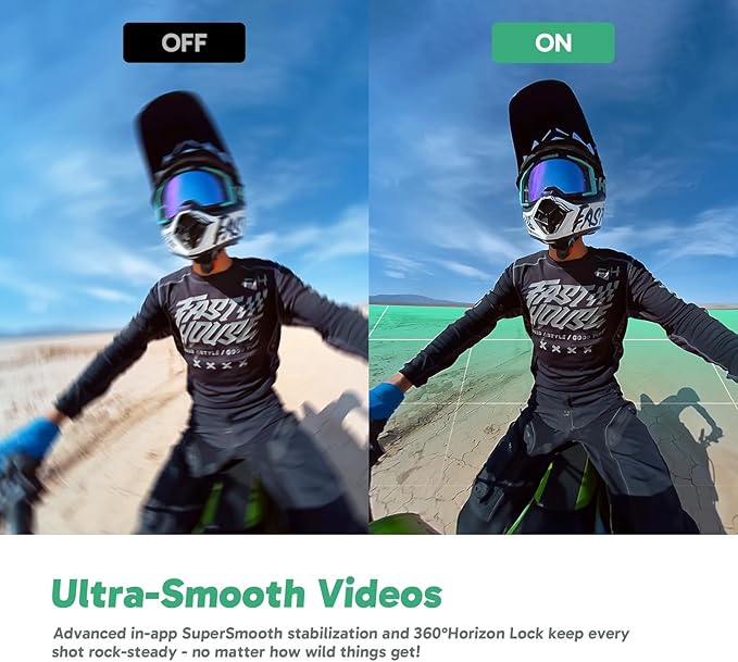 AKASO 360 Weatherproof 360° Action Camera - 5.7K 360 Video with 1/2" 48MP Sensors, 72MP 360 Photo, 360-SuperSmooth, 2.29" Touchscreen, Invisible Selfie Stick Effect, 360° Horizon Lock, AI Tracking-CubbioJoy