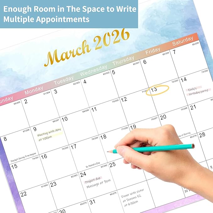 2025-2027 Magnetic Fridge Calendar 21 Monthly Magnetic Calendar for Refrigerator Planner Runs from October 2025 Until June 2027 Easy Organizing Markers Tearable (Colorful)-CubbioJoy