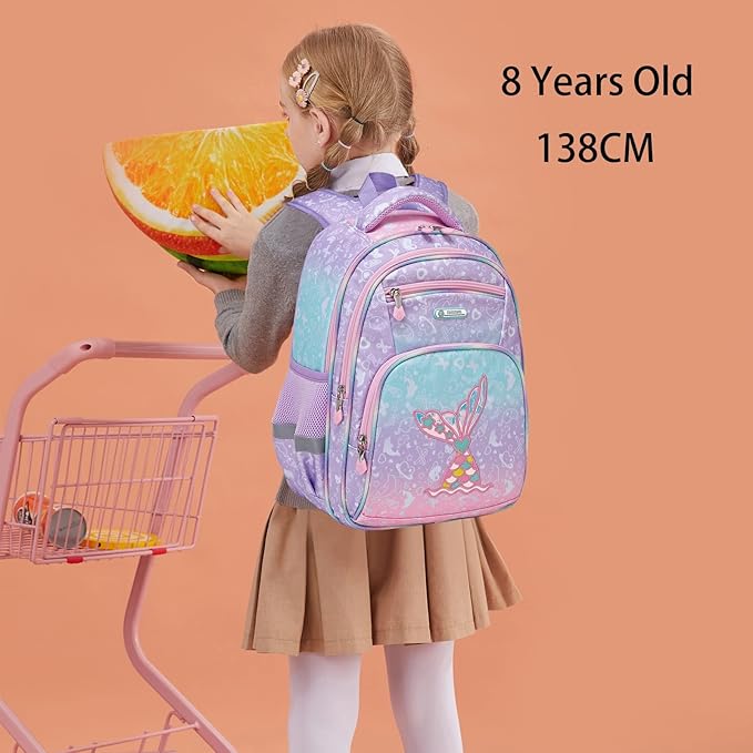 Cusangel Backpack for Girls Boys School Bookbags Kindergarten Elementary Lightweight Waterproof Multifunctional Large Capacity for Backpack (16 inch Fun Prints)-CubbioJoy