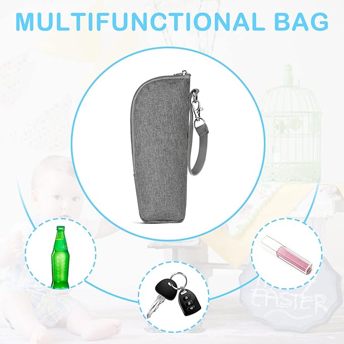 Accmor Baby Bottle Cooler Tote Bags, Insulated Breastmilk Cooler Bag, Nursing Bottle Warmer Bag for Nursing Mom Daycare Travel-CubbioJoy