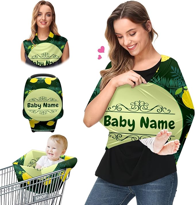 Baby Car Seat Stroller Cover Nursing Cover New Mom Breastfeeding Scarf Soft Stretchy Infant Carrier Cover Car Canopy Coverage-CubbioJoy