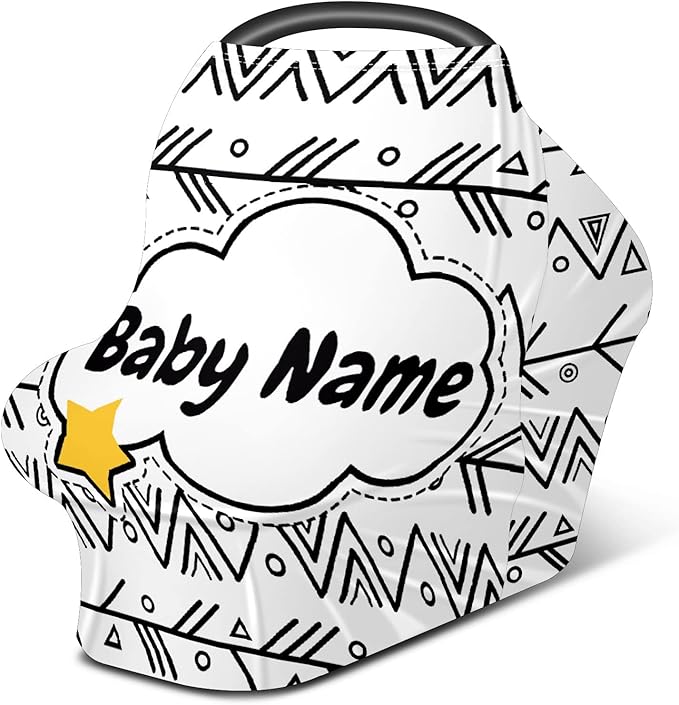 Baby Car Seat Stroller Cover Nursing Cover New Mom Breastfeeding Scarf Soft Stretchy Infant Carrier Cover Car Canopy Coverage-CubbioJoy