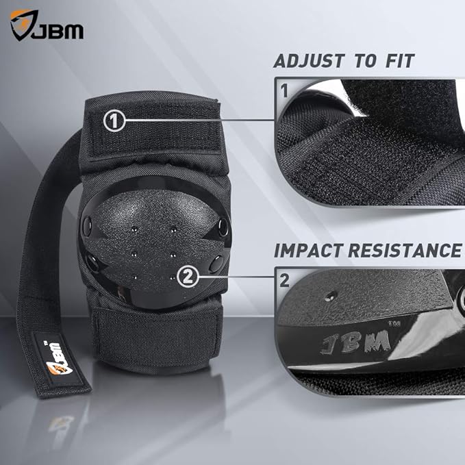 JBM Adult & Kids Knee Pads Elbow Pads and Wrist Guards for Inline Skating, Roller Skating, Skateboarding, Scootering-CubbioJoy