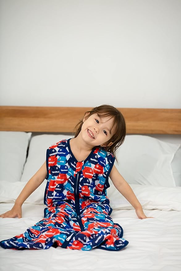 Baby Sleep Sack 2-4 T Boys & Girls Wearable Blanket 100% Organic Cotton 0.5 TOG Toddler Sleeping Sack 2- Way Zipper X-Large-CubbioJoy