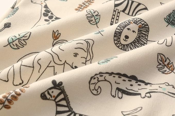 Kiddiezoom Baby and Toddler Boys'Snug Fit Footed One-Piece Romper Jumpsuit Cotton Cotton Footed Outfit-CubbioJoy