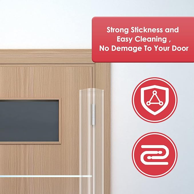 Door Pinch Guard Baby Proofing, Door Hinge Cover, Door Protector for Kids Finger Safety, Door Finger Pinch Guards Heavy Duty, Door jam Shield-CubbioJoy