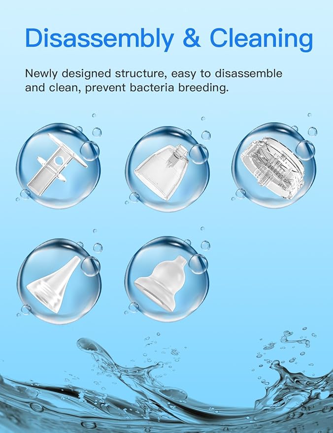 Baby Nasal Aspirator, Electric Nose Sucker with 5 Levels Suction, Soothing Light & Nursery Rhymes-CubbioJoy