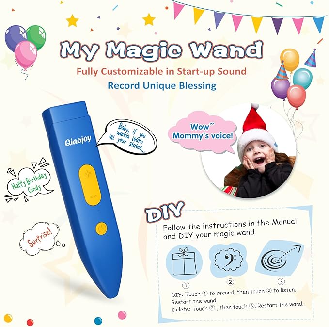 Bilingual Interactive for Kids Talking USA Map for Kids Learning, Geography Toys Games Educational Electronic Map Christmas Personalized Gift/Toys for 4 5 6 7 8 9 10 Year Old Girls/Boys-CubbioJoy