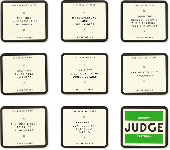 Brass Monkey Drawing from Memory - Social Party Game with 300+ Game Card Prompts for Drawing from Memory-CubbioJoy