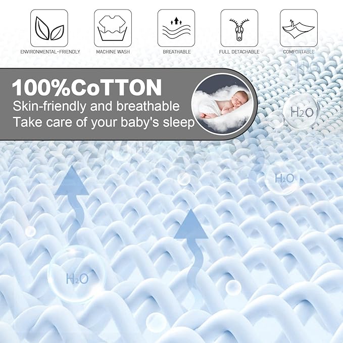 Baby Lounger for Newborn Cover - Newborn Lounger Cover for 0-12 Months, Breathable & Portable Infant Lounger Cover - Soft Baby Floor Seat Cover for Travel, Newborn Essentials - Baby Snuggle Panda-CubbioJoy