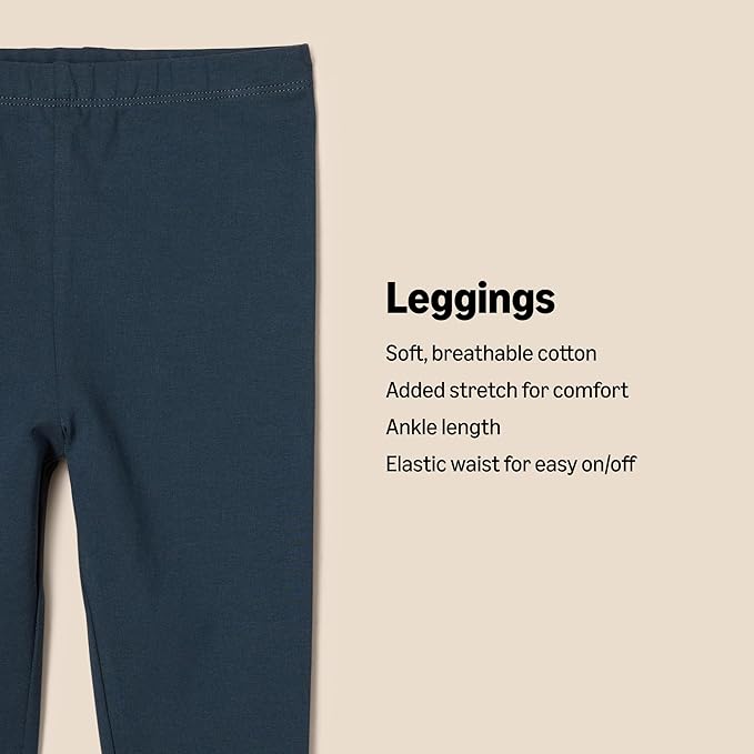 Amazon Essentials x Sofia Grainge Unisex Toddlers and Babies' Legging, Pack of 3-CubbioJoy