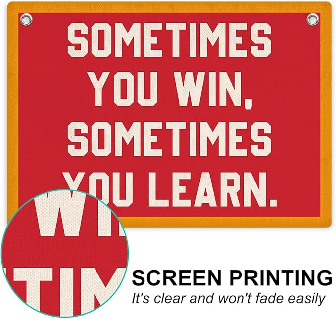 Inspirational Banner, Motivational Wall Decor, Positive Affirmations Wall Hanging, Vintage Banner Flag, Wall Flag Home Living Room Classroom Office Decor, Banner for Room-CubbioJoy