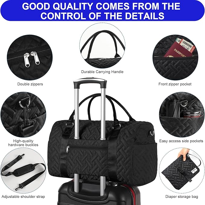 Diaper Bag Tote: Mommy Bag, Baby Bag for Boy and Girl, Mom Hospital Bag, Twins or 2 Kids Diapers Bag-CubbioJoy