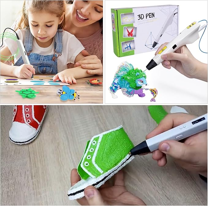 18 Colors 3D Pen Filament Refills Compatible with SCRIB3D MYNT3D PIKA3D 3D Pen for Kids Per Color 10Feet 1.75mm PLA 3D Printing Pen Filament Refills, NOT FIT 3Doodler Start Pen-CubbioJoy