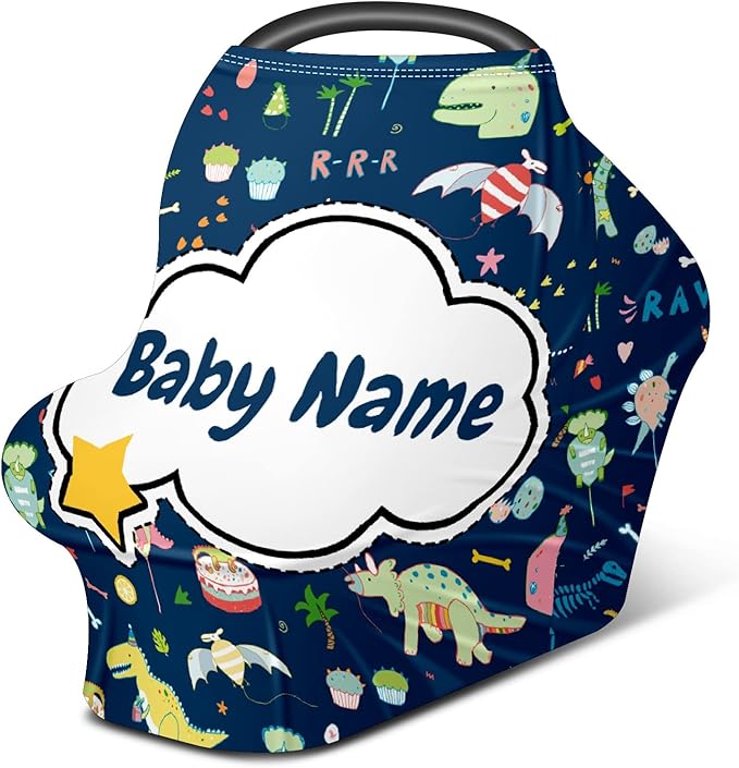 Baby Car Seat Stroller Cover Nursing Cover New Mom Breastfeeding Scarf Soft Stretchy Infant Carrier Cover Car Canopy Coverage-CubbioJoy