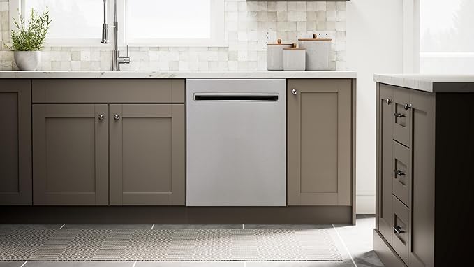 Kenmore 24" Built-in Stainless Steel Tub Dishwasher EasyFlex 3rd, SmartWash, UltraWash Plus, TurboDry, Adjustable Rack, Energy Star Certified, Fingerprint Resistant-CubbioJoy