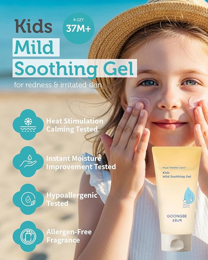 Baby Kids Easy Wash Sun Lotion SPF 30 & Mild Soothing Gel - Zinc Oxide Mineral Sunscreen & After Sun Relief - Korean Skincare for Sensitive Skin - Vegan Hypoallergenic, 2.11oz & 5.07oz-CubbioJoy