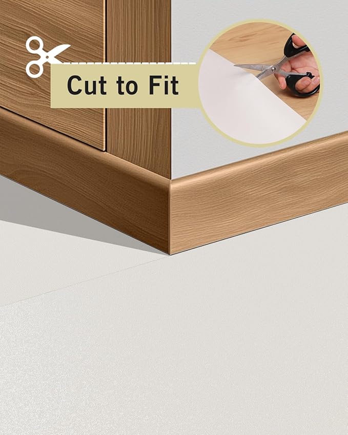 Beige Vinyl Floor Mat for Home, 3'×5' Waterproof Area Mat for Lving Room, Bedroom, Under Dining Room Table-CubbioJoy