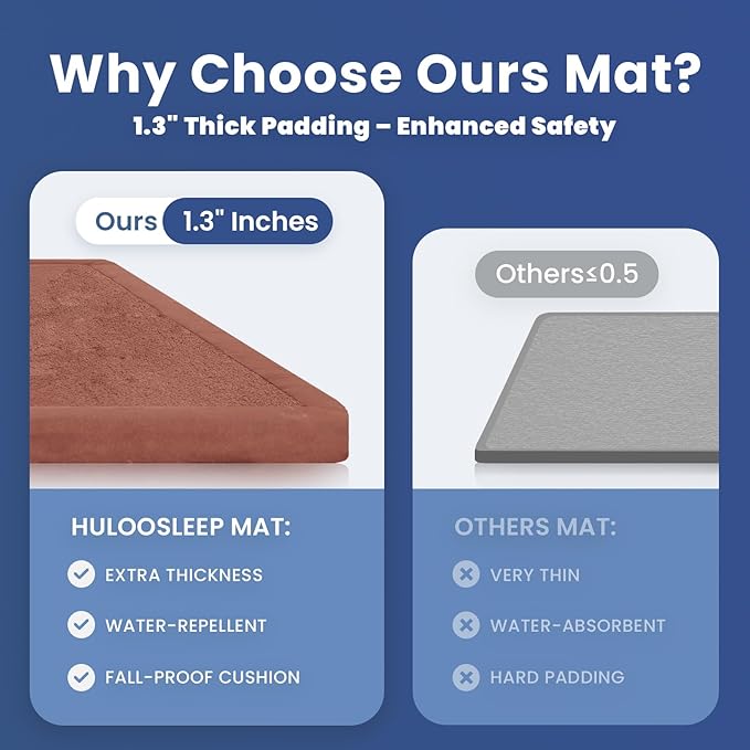 Baby Play Mat for Floor,1.3" Thick Memory foam Tummy Time Mat,Water Repellent Soft Coral Velvet Nursery Rug,Extra Large Non Slip for Crawling,Toddlers,Infants,kids,Tatami Style for Living Room(Brick)-CubbioJoy