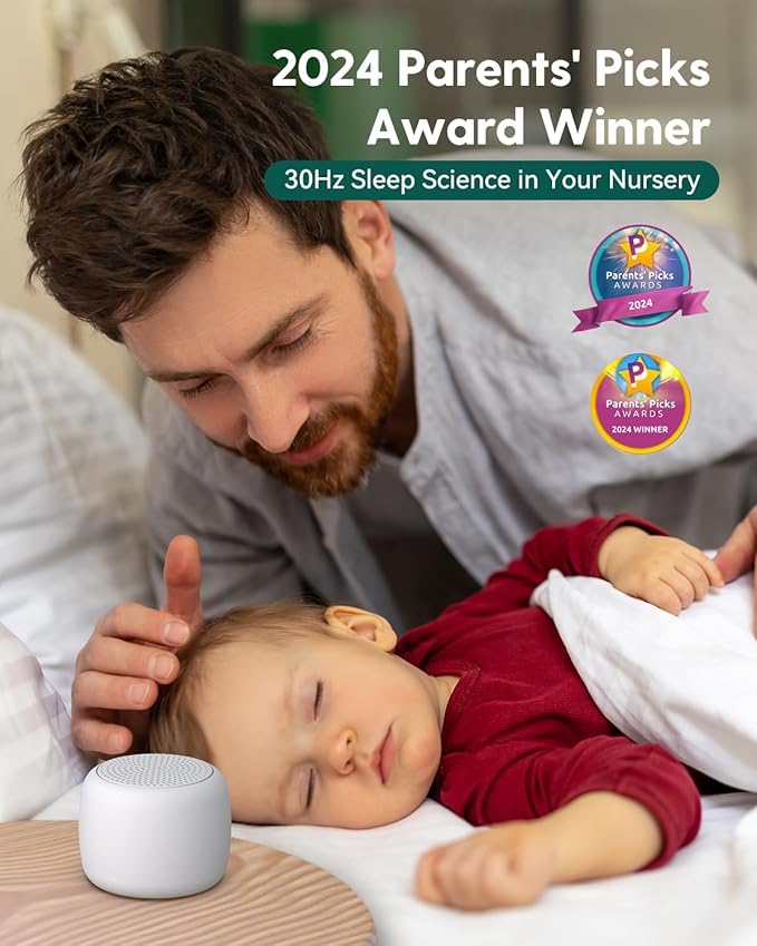 Babelio Portable White Noise Machine + Travel Case in Grey, for Adults Kids Baby-CubbioJoy