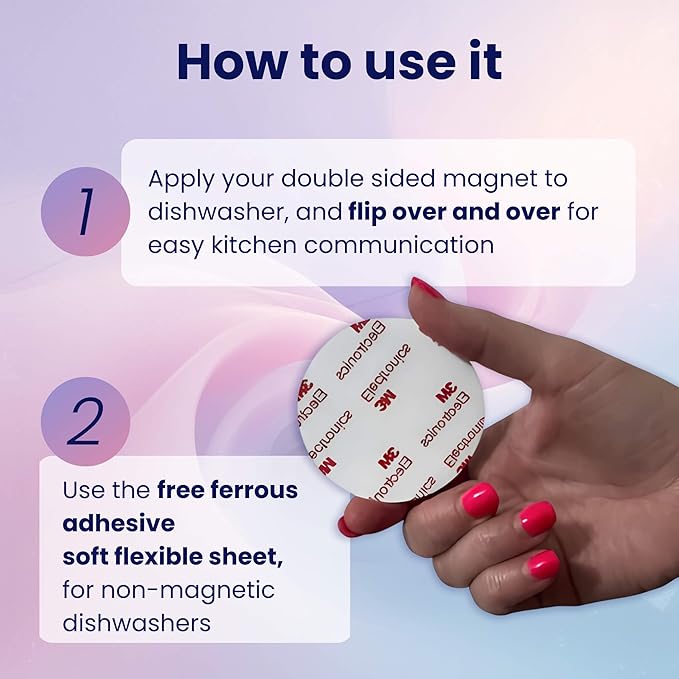 Dirty Clean Dishwasher Magnet - Essential Home Kitchen Gadget with Bold Visibility - Water Resistant & Universal Dishwasher Magnet Clean Dirty Sign for All Dish Washers-CubbioJoy