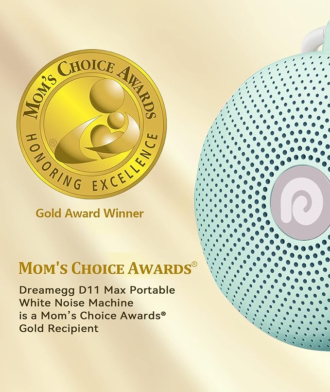 Dreamegg Sound Therapy Machine - Portable Sound Machine for Baby Adult, Features Powerful Battery, 21 Soothing Sound, Noise Canceling for Office & Sleeping, Sound Therapy for Home, Travel, Gift, Green-CubbioJoy