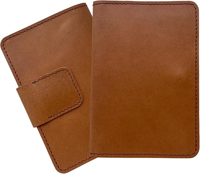 CITYSHEEP Passport Wallet With Airtag Slot - Family Holder for 4 Passports. Tan Color-CubbioJoy